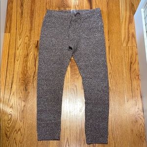 Purple and White Fleece Joggers